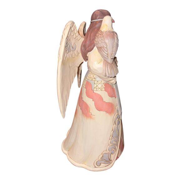 JIM SHORE Strong Heart Peaceful Spirit Patriotic ANGEL Figurine w/ Eagle 6005256 - Picture 4 of 5